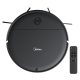 Midea I2A Robotic Vacuum Cleaner with Remote |Wet & Dry |BLDC Motor | 1200Pa Strong Suction | Anti Fall Function | Anti-Collision & Auto Return Charge Function, 110 Minutes, Black