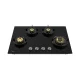 Midea Kitchen Built in Hob Full Brass Series 4 Burner, Flame Failure Device, Auto Ignition MG80GF503BTD134B-IN