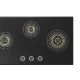 Midea Kitchen Built in Hob Semi Brass Series 3 Burner, Flame Failure Device, Auto Ignition MG75GT503CTD134B-IN