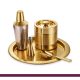 Sanjeev Kapoor Stainless Steel 5pcs Bar Tool Set-1 Bar Tray – 16 inch,1 Cocktail Shaker – 33oz/1000 ml,1 Ice Bucket – 1.5 L Double Wall,1 Ice Scoop – Hollow Handle &1 Peg...