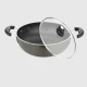 Skyline 24 cm Nonstick Kadhai with Glass Lid Induction Base - VTL-8300