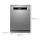 Toshiba 14 Place Settings (DW-14F1IN(S)-2, Silver)